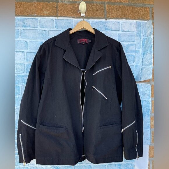 TRIPP NYC MEN GOTH PUNK ZIP JACKET  SIZE  2X - Picture 2 of 9